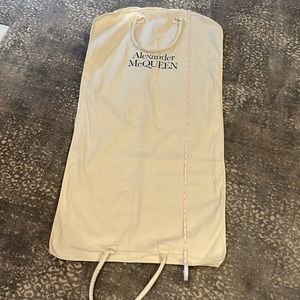 ALEXANDER MCQUEEN 43 INCH HEAVY CANVAS GARMENT BAG NWT